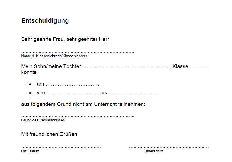 ohs entschuldigung Bild